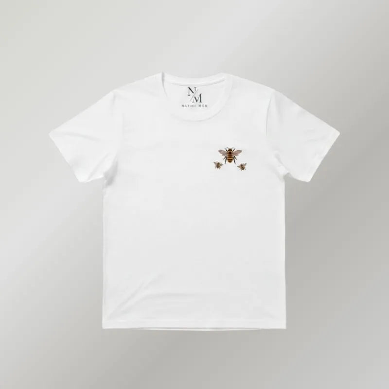 Camiseta Basica Abejita Acento de miel minimalista