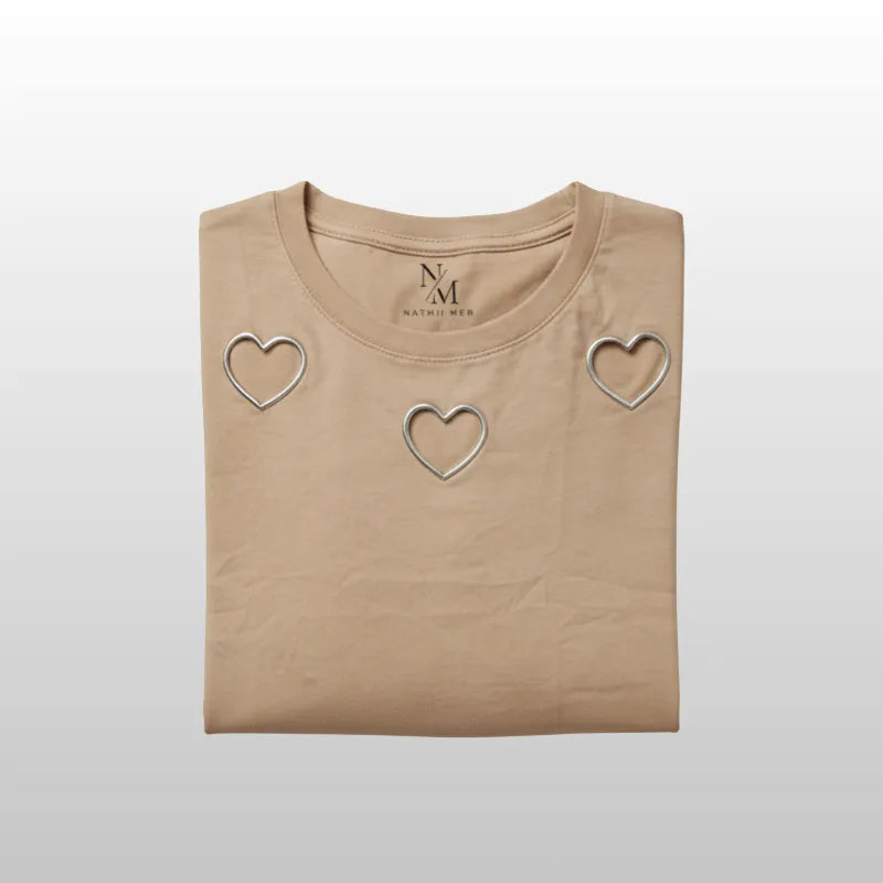 Camiseta Minimal Hearts Premium