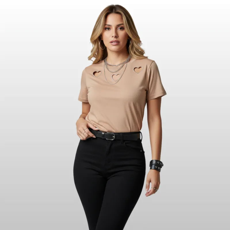 Camiseta Minimal Hearts Premium