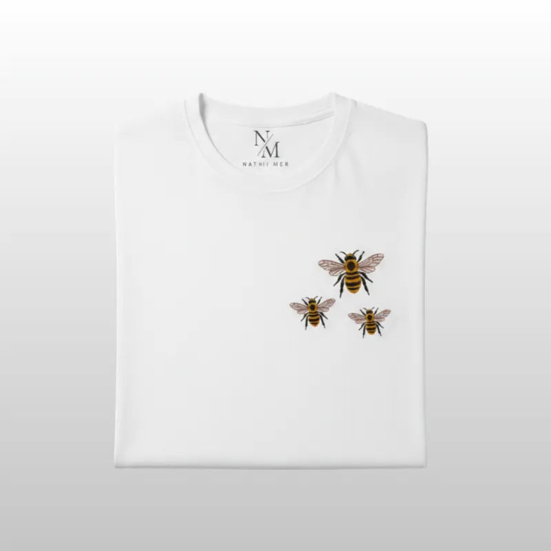 Camiseta Basica Abejita Acento de miel minimalista