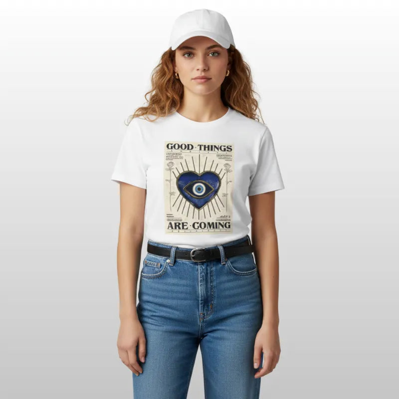 Camiseta Blanca Good Things Are Coming