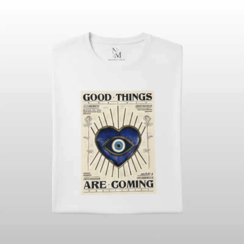 Camiseta Blanca Good Things Are Coming
