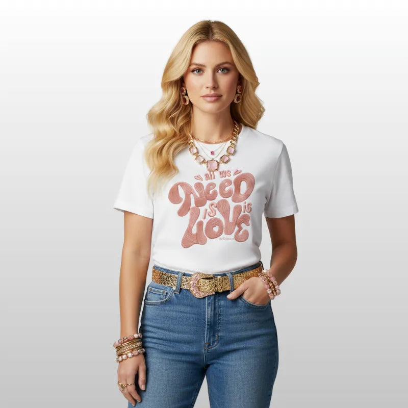 Camiseta Femina Love Blanca