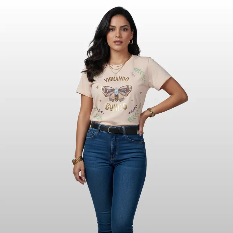 Camiseta Mariposa Vibrando Bonito Self Love Edition