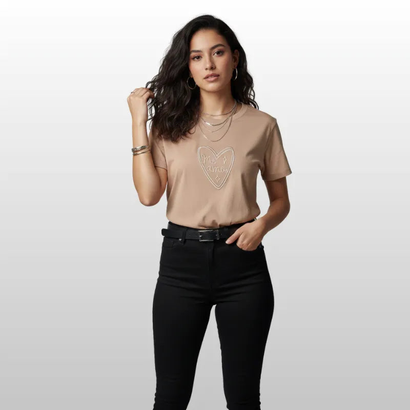 Camiseta Minimal Heart “Me Amo” Edición Self Love