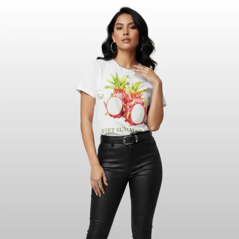 Camiseta Sweet Summer Pitahaya Tropical Fresh Style
